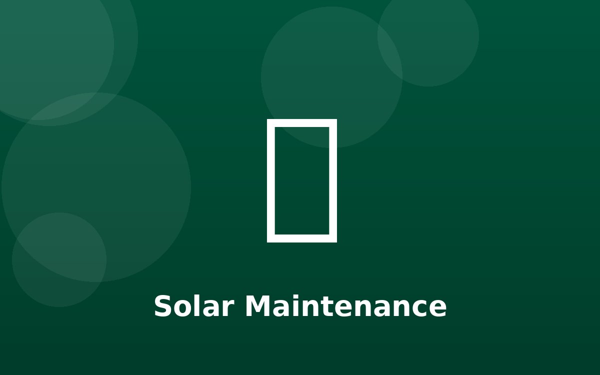 Welsh Solar engineer carrying out a routine maintenance check