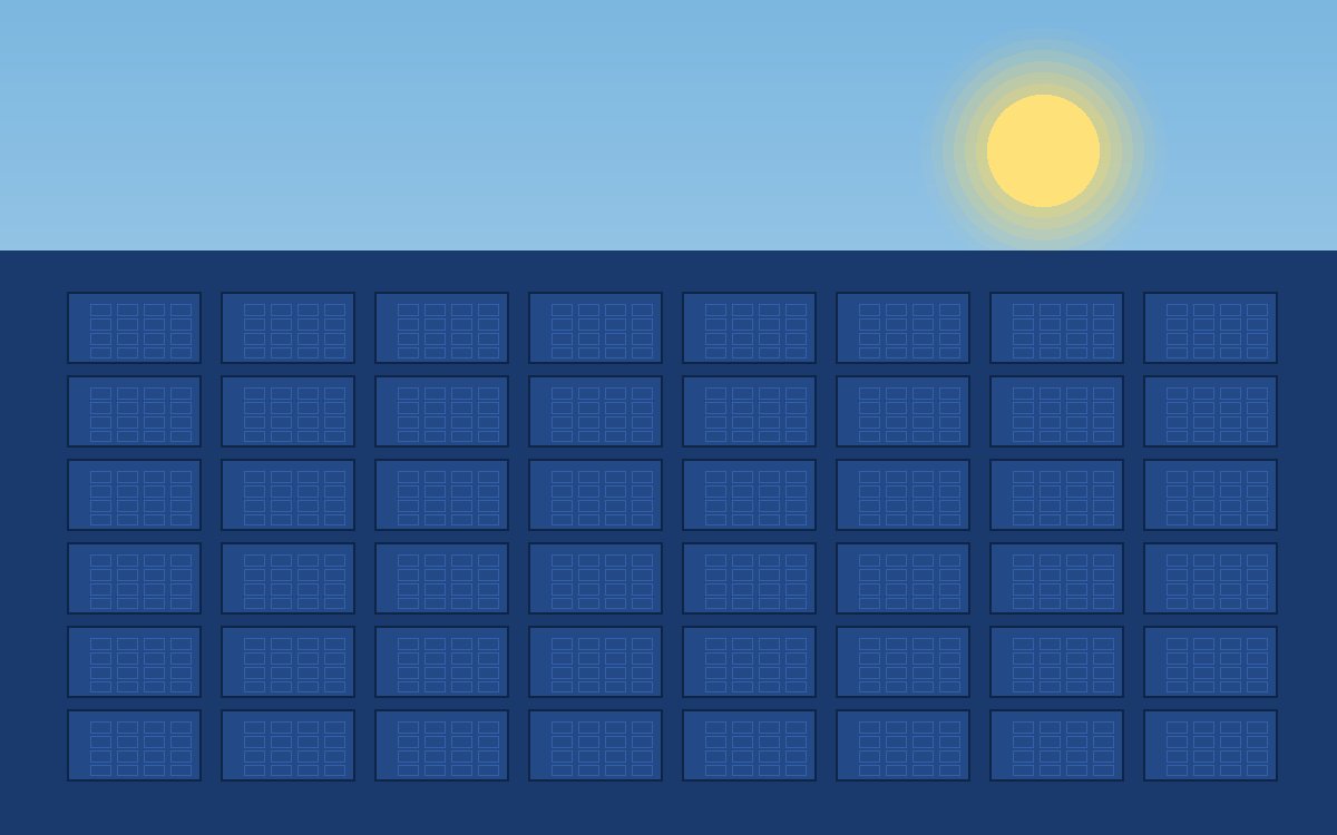 Close-up of high-efficiency monocrystalline solar panels